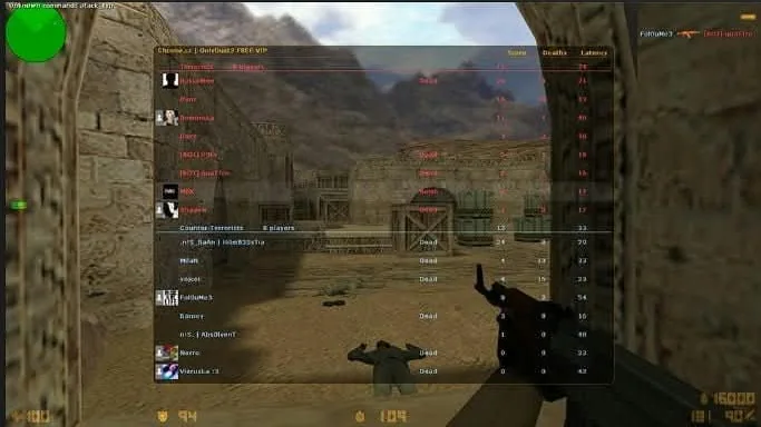 Chrone.cz Dust2 server