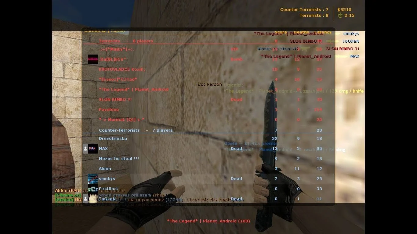 Chrone.cz Furien server in Counter-Strike 1.6